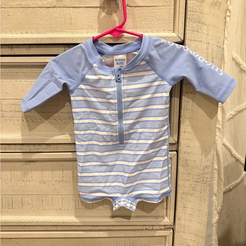 Rugged butts Blue Striped Kids Swimwear 0-3mo